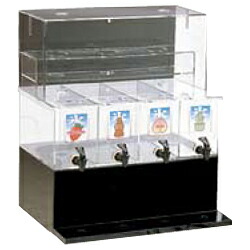 かき氷機 4連舎利別ディスペンサー(標本台付) L【FSL-05】【TKG】/お勤め用/新品/貨物輸送無料/テンポス キッチン用品・食器・調理器具-業務用かき氷器