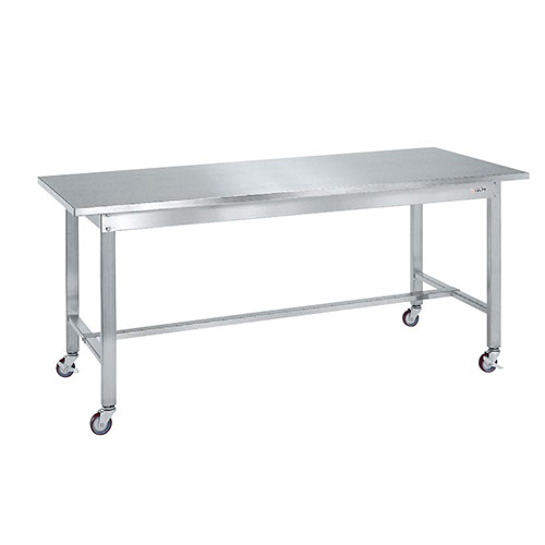 SUS4-187BN ステンレス作業台(移動式) 幅1800×奥行750×高さ802mm/新品/業務用/送料無料