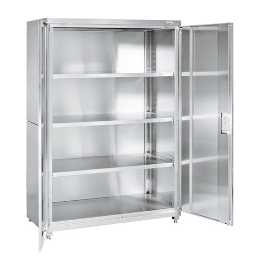 ステンレス保管庫 PNH-1263SU4 幅1200×奥行640×高さ1800mm/新品/業務用/送料無料