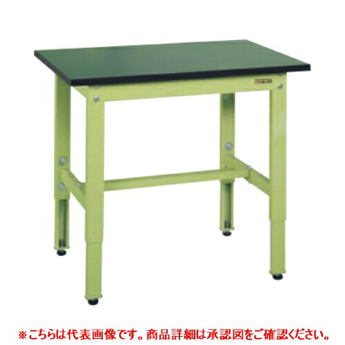 38415 【サカエ】軽さ高さ合わせるやり方台TKK6手合い(切り換えるRoHS10物相応う) TKK6-156FE 幅1500×奥ふかさ600×高さ600～800(粍) /御勤め用/新品/貨物輸送無料