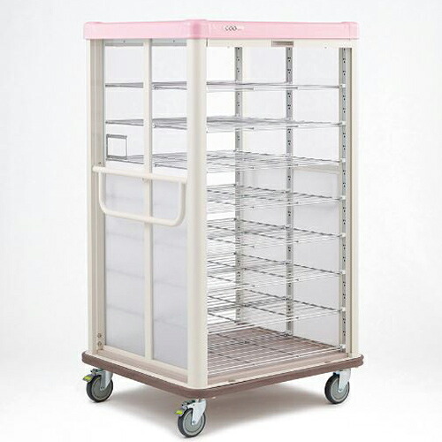 ERECTA(エレクター) 常温配膳車 配膳車cooシリーズ シャッター式スリムタイプ デラックスモデル組立式 /膳数:36/送料無料|厨房機器と店舗用品 TENPOS