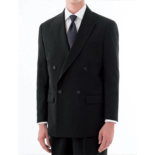 【セブンユニフォーム】ダブルブレストジャケット（男性用）サイズ：Y･A･AB･B体/業務用/新品/送料無料