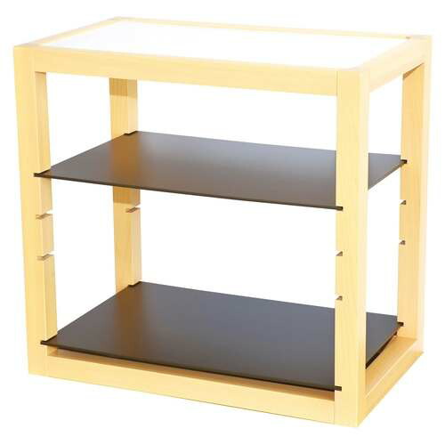 木製ディスプレイラック/プレート付 クリアー/業務用/新品/送料無料