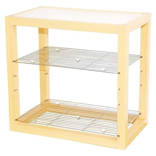 木製ディスプレイラック/目皿付 クリアー/業務用/新品/送料無料 16,632円