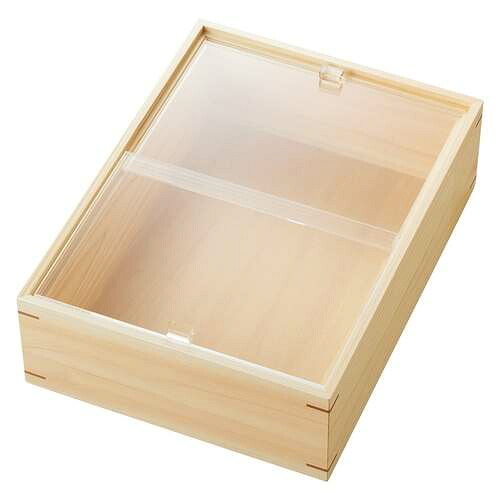 eco2 アクリル蓋付きボックス 深型(小)クリア/業務用/新品/小物送料対象商品