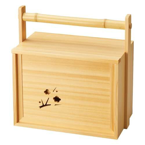 檜・岡持弁当(透かし有)/お役目用/新品/貨物輸送無料