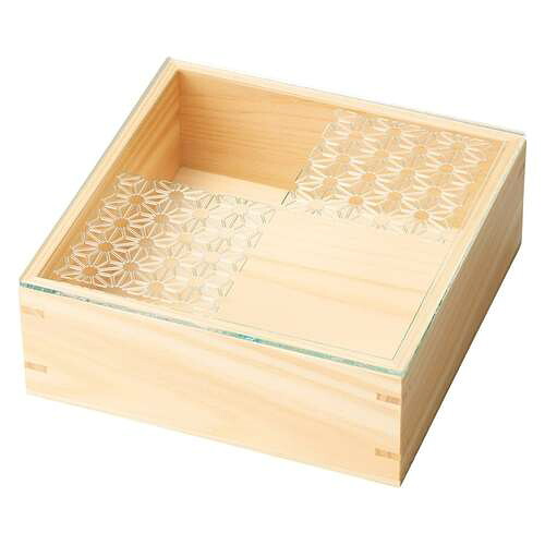 細密・正角料理箱(ガラス蓋仕様) 硝子のみ/業務用/新品/小物送料対象商品