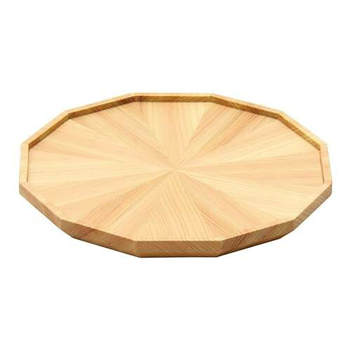 桧・放射杢 12角料理皿(小)/業務用/新品/小物送料対象商品