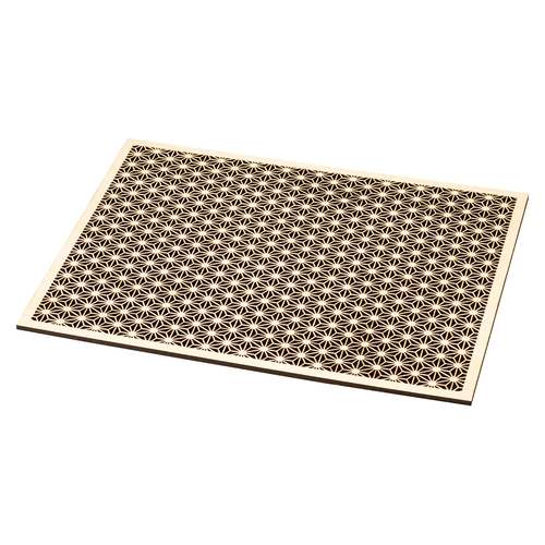 ひのき細密膳 長角 (小) 麻の葉/業務用/新品/小物送料対象商品