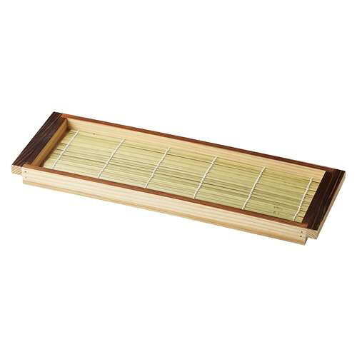 焼杉料理盆(スリム)竹ス付/業務用/新品/小物送料対象商品