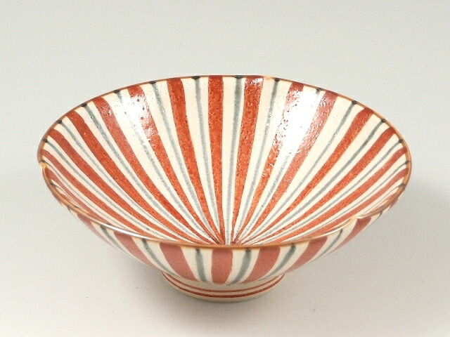 有田焼 錦内外朱十草柚子白反型 小丼(5枚入)/御勤め用/新品/小物貨物輸送客体商いもの