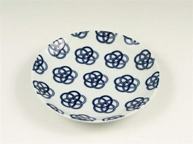 有田焼 結 花結び 5寸皿(10枚入)/業務用/新品/小物送料対象商品/小物送料対象商品