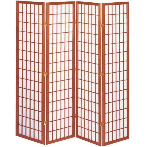 【KOEKI】和風衝立4連 JP-L180-4(BR)/新品/貨物輸送無料