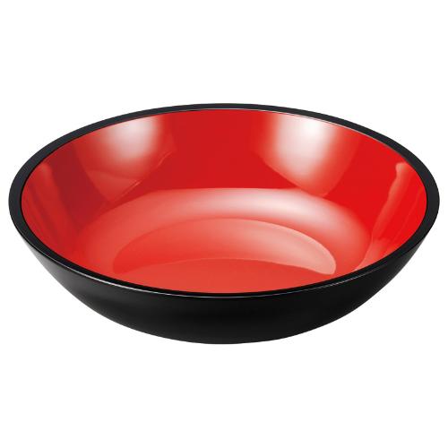 こね鉢 内朱天黒(外黒) M φ48.2×H10.9(糎)/お役目用/新品/小物貨物輸送客体商いもの