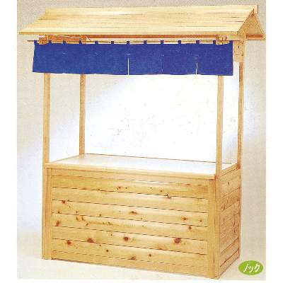業務用/新品 組立式屋台 白木節（天板メラミン化粧板）11-456-2 幅1800×奥行850×高さ2100(mm) 送料別