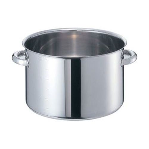 半寸胴鍋 モリブデンジII 蓋無 (目盛付) 33cm 【 業務用 】【送料無料】 /テンポス|厨房機器と店舗用品 TENPOS