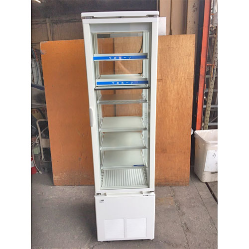 【中古】四面硝子冷蔵陳列棚 サンデン・リテール取り合わせ SPAS-H522X-F 幅500×奥ふかさ600×高さ1845 【貨物輸送別途積もり書き】【御勤め用】【飲食店 バス発着場 勝手もと備品 タテ型陳列棚 御勤め用タテ型陳列棚】