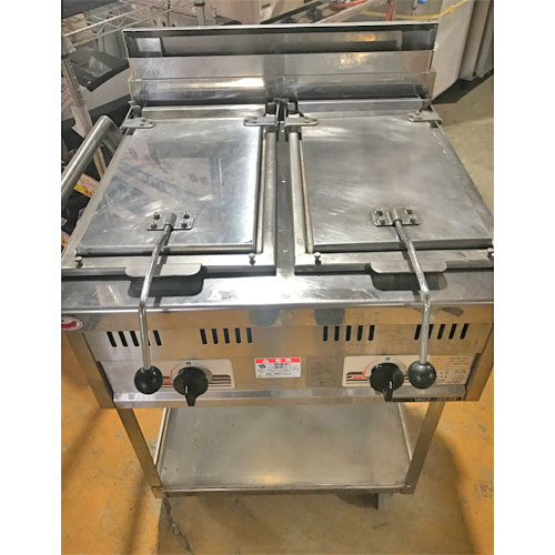 愛用 送料別途見積 業務用 Lpg プロパンガス 幅600 奥行600 高さ270 Mgz 066w マルゼン 中古 卓上餃子焼器 キッチン用品 食器 調理器具 業務用厨房機器 用品