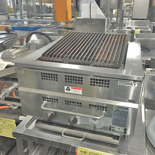 【実業家最長1年引きうける】【中古】ハースグリラー コメットカトウ CRH-3 幅565×奥ふかさ600×高さ420 都市屁っ放り 【貨物輸送別途積もり書き】【御勤め用】【飲食店 バス発着場 勝手もと備品 グリラー 焼物器 御勤め用グリラー 御勤め用焼物器】