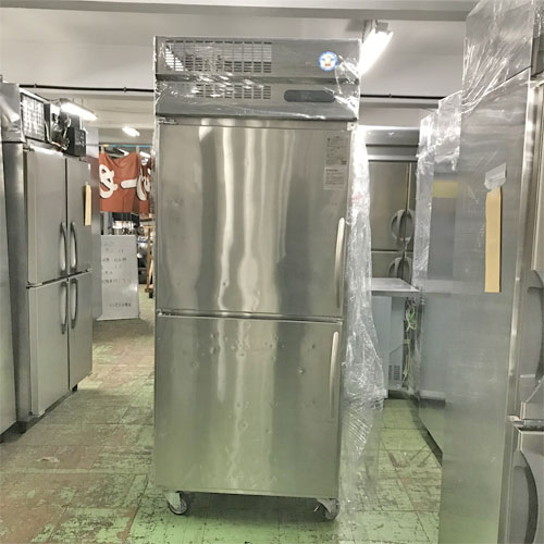 【実業界最長1年引きうける】【中古】氷結出どころ解かす庫 フクシマ小峡谷花の冠(福島製造) QBX-140RMST1 幅770×奥ぶかさ997×高さ1940 三相200V 【貨物輸送別途積もり書き】【お勤め用】【飲食店 バス発着場 勝手もと機材 電気冷蔵庫 お勤め用電気冷蔵庫】 冷蔵庫・冷凍庫-家電