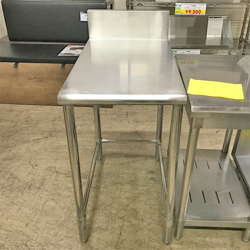 【中古】作業台 幅450×奥行800×高さ830 【送料別途見積】【業務用】【飲食店 店舗 厨房機器 作業台 業務用作業台】