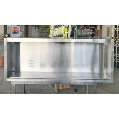 【中古】吊収納家具 扉なし 幅1500×奥ぶかさ300×高さ600 【貨物輸送別途積もり書き】【お役目用】【飲食店 バス発着場 勝手もと設備 吊収納家具 お役目用吊収納家具】