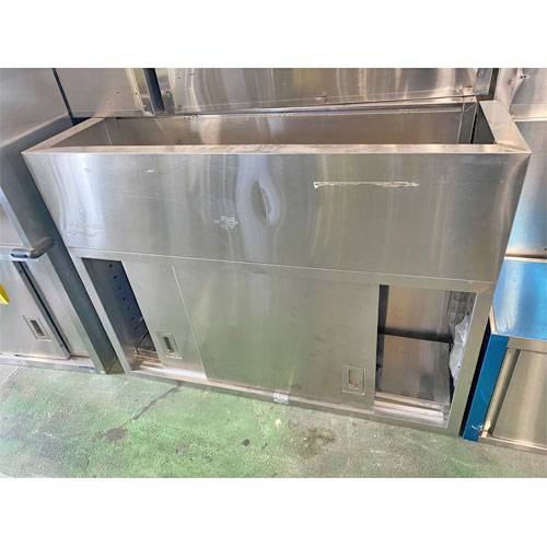 【中古】吊収納家具 幅1200×奥ぶかさ350×高さ1100 【貨物輸送別途積もり書き】【お役目用】【飲食店 バス発着場 勝手もと設備 吊収納家具 お役目用吊収納家具】