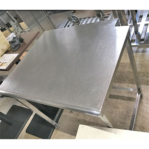 【中古】作業台 三方枠 変形 幅850×奥行700×高さ790 【送料別途見積】【業務用】【飲食店 店舗 厨房機器 作業台 業務用作業台】