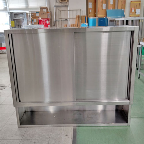 【中古】吊収納家具 幅1350×奥ぶかさ400×高さ1150 【貨物輸送別途積もり書き】【お役目用】【飲食店 バス発着場 勝手もと設備 吊収納家具 お役目用吊収納家具】