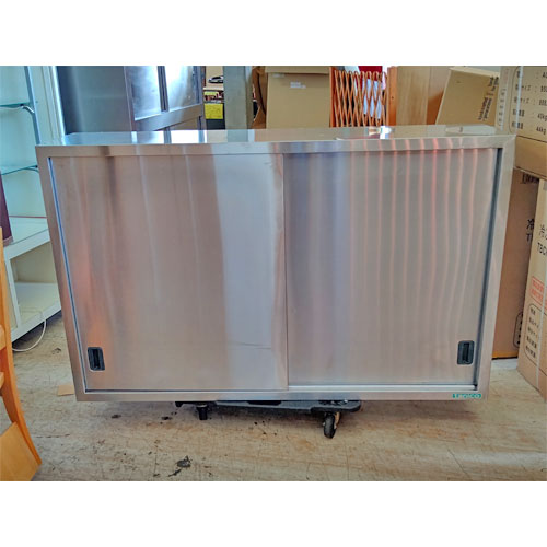 【中古】吊収納家具 幅1450×奥ぶかさ350×高さ900 【貨物輸送別途積もり書き】【お役目用】【飲食店 バス発着場 勝手もと設備 吊収納家具 お役目用吊収納家具】