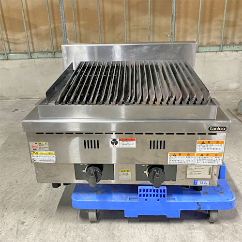 【中古】ガスグリラー タニコー N-TGH-60 幅600×奥ふかさ600×高さ350 都市屁っ放り 【貨物輸送無料】【御勤め用】【飲食店 バス発着場 勝手もと備品 グリラー 焼物器 御勤め用グリラー 御勤め用焼物器】