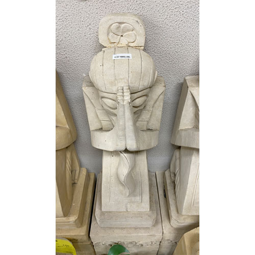 楽天市場】【中古】装飾 木彫りアイヌの人 幅300×奥行300×高さ500