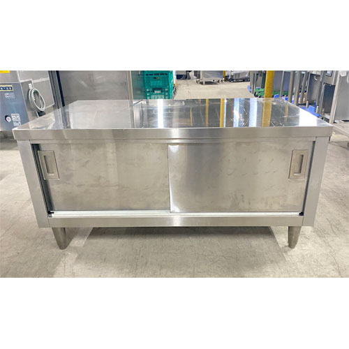 【中古】グリドル架台(引違い戸) 幅1200&times;奥行750&times;高さ580 【送料別途見積】【業務用】【飲食店 店舗 厨房機器 ガス台 業務用ガス台】｜厨房機器と店舗用品 TENPOS