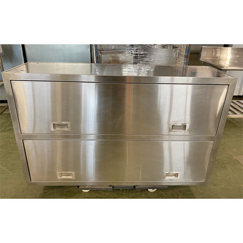 【中古】吊収納家具 扉開閉上下 幅1300×奥ぶかさ350×高さ800 【貨物輸送別途積もり書き】【お役目用】【飲食店 バス発着場 勝手もと設備 吊収納家具 お役目用吊収納家具】