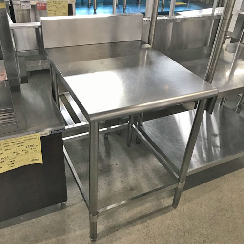 【中古】作業台 BGあり 幅600×奥行750×高さ830 【送料別途見積】【業務用】【飲食店 店舗 厨房機器 作業台 業務用作業台】
