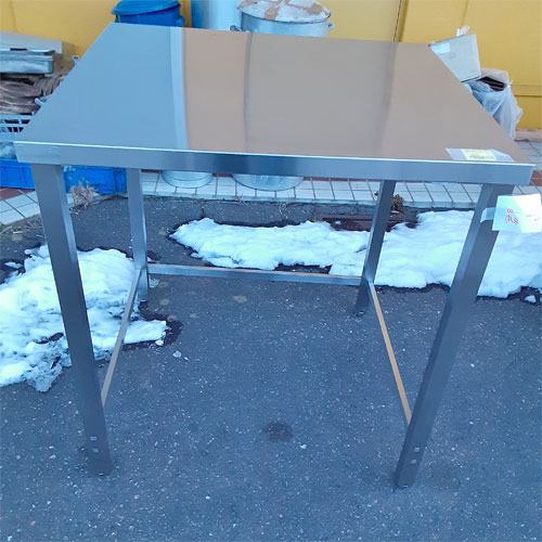 【中古】作業台 三方枠 BGなし 幅900×奥行830×高さ970 【送料別途見積】【業務用】【飲食店 店舗 厨房機器 作業台 業務用作業台】