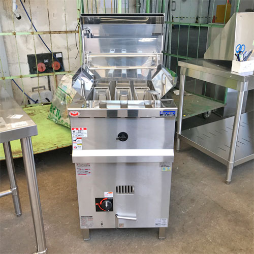 【中古】ゆで麺機 マルゼン MRLN-046P3 幅450×奥行600×高さ800 都市ガス 【送料別途見積】【業務用】【飲食店 店舗 厨房機器 ゆで麺機 業務用ゆで麺機】