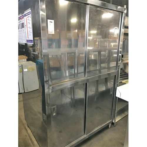 【中古】食器棚 両扉式 幅1200×奥ぶかさ950×高さ1870 【貨物輸送別途積もり書き】【お役目用】【飲食店 バス発着場 勝手もと設備 食器棚 お役目用食器棚】