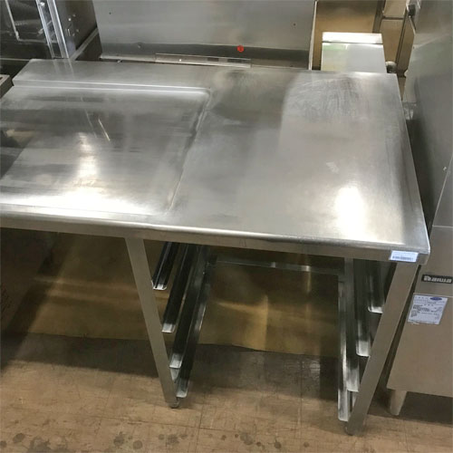 【中古】クリーンテーブル 幅1100×奥行690×高さ820 【送料別途見積】【業務用】【飲食店 店舗 厨房機器 特殊シンク 業務用特殊シンク】