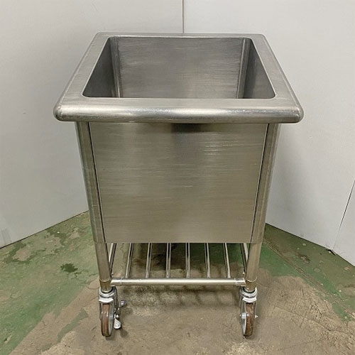 【中古】モビールシンク スノコ 幅600×奥行600×高さ870 【送料別途見積】【業務用】【飲食店 店舗 厨房機器 特殊シンク 業務用特殊シンク】