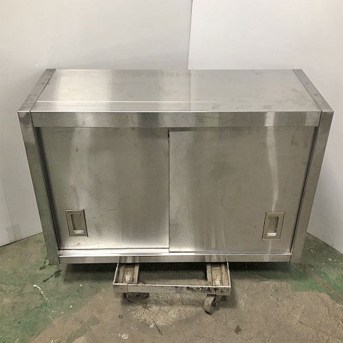【中古】吊収納家具 幅900×奥ぶかさ350×高さ600 【貨物輸送別途積もり書き】【お役目用】【飲食店 バス発着場 勝手もと設備 吊収納家具 お役目用吊収納家具】