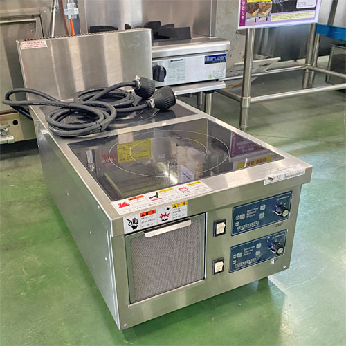 【業界最長1年保証】【中古】IH卓上コンロ BG ニチワ電機 MIR-3TWSTP-325 幅450&times;奥行850&times;高さ325 三相200V 【送料別途見積】【業務用】【飲食店 店舗 厨房機器 卓上IHコンロ 業務用卓上IHコンロ】｜厨房機器と店舗用品 TENPOS