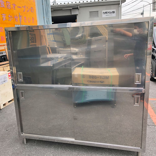 【中古】食器棚 幅1800×奥ふかさ900×高さ1800 【貨物輸送別途積もり書き】【御役目用】【飲食店 バス発着場 勝手もと機械 食器棚 御役目用食器棚】 業務用厨房用品-業務用厨房ラック-キッチン用品・食器・調理器具