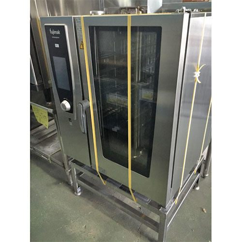 電気ガススチームコンベクションオーブン 架台付き フジマック FSCCWE101G 幅847×奥行771×高さ1042 三相200V 都市ガス
