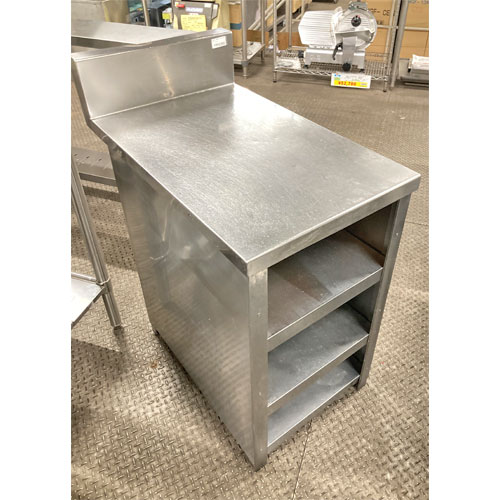 【中古】作業台 棚付き BGあり 幅445×奥行750×高さ750 【送料別途見積】【業務用】【飲食店 店舗 厨房機器 作業台 業務用作業台】