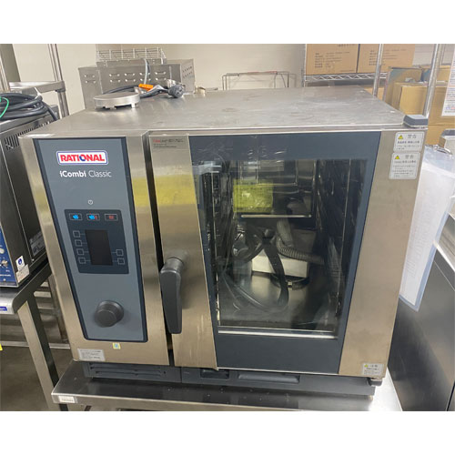 【業界最長1年保証】【中古】スチームコンベクションオーブン 6段 ラショナル LM200BG 幅850&times;奥行842&times;高さ754 都市ガス 【送料無料】【業務用】【飲食店 店舗 厨房機器 オーブン 業務用オーブン】｜厨房機器と店舗用品 TENPOS 448,800円