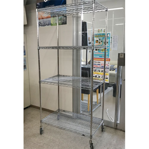【中古】ワイヤーシェルフ BGなし マルゼン 幅910×奥ぶかさ610×高さ2000 【貨物輸送別途積もり書き】【お役目用】【飲食店 バス発着場 勝手もと設備 仕合わせ シェルフ お役目用仕合わせ お役目用シェルフ】