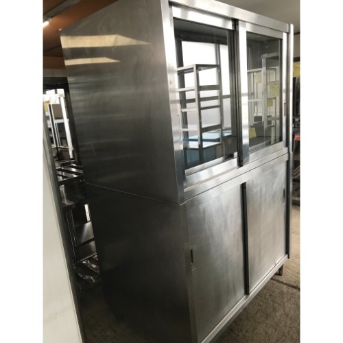【中古】食器棚 BGなし 幅1200×奥ぶかさ750×高さ1800 【貨物輸送別途積もり書き】【お役目用】【飲食店 バス発着場 勝手もと設備 食器棚 お役目用食器棚】