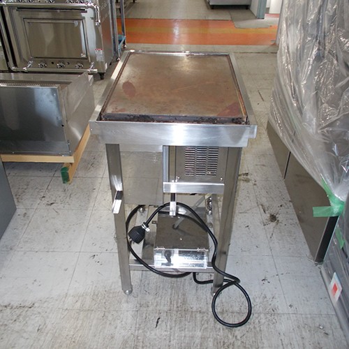 【中古】電気グリドル シルクインダストリー YBEX-4565 幅450&times;奥行650&times;高さ850 三相200V 【送料別途見積】【業務用】【飲食店 店舗 厨房機器 グリドル 鉄板焼器 業務用グリドル 業務用鉄板焼器】｜厨房機器と店舗用品 TENPOS