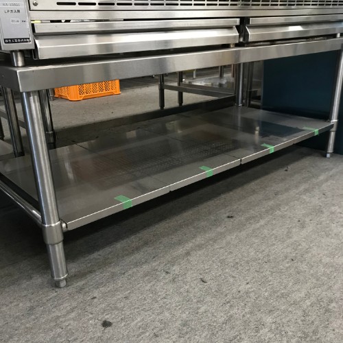 【中古】コンロ台 BGなし 幅1350×奥行580×高さ500 【送料別途見積】【業務用】【飲食店 店舗 厨房機器 ガス台 業務用ガス台】